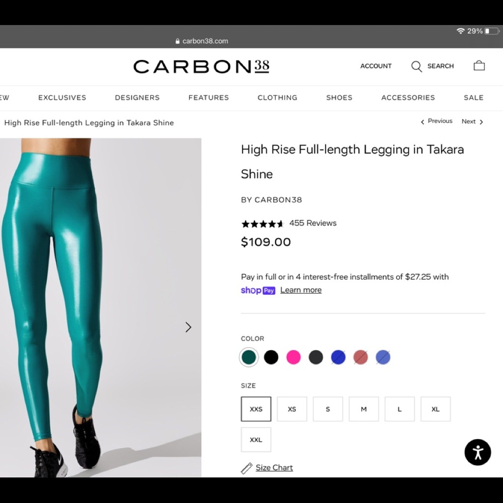 Carbon38 Takara high rise leggings